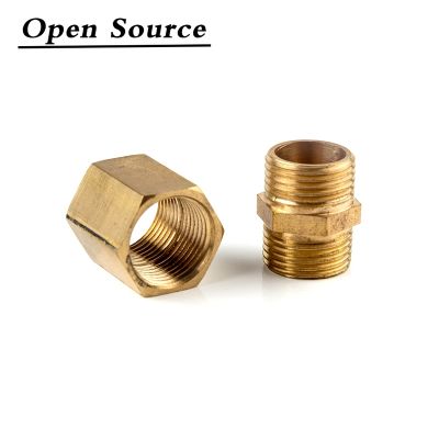 Brass Copper Hose Pipe Fitting Hex Coupling Coupler Fast Connetor Male Thread/Female Thread 1/8 1/4 3/8 1/2 3/4 BSP