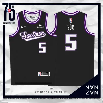 De'Aaron Fox Sacramento Kings 2023/24 Icon Edition Nike Men's Dri-Fit NBA Swingman Jersey in Black, Size: XL | DX8621-010