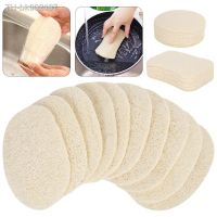 ❒❦❄ 5Pcs Natural Luffa Sponge Dish Washing Cloth Loofah Scrub Pad Dish Pot Scrubber Sponge Household Kitchen Clean Brushes Pad