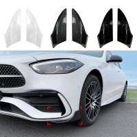 1 Set Front Bumper Lip Front Bumper Lip Angle Kit Spoiler Splitters Diffuser for Mercedes-Benz C-Class W206 AMG C200 C260 C43 Brabus Black