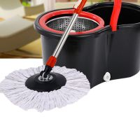 ◑✸♣ 1PCS Replacement Fiber Mop Head Refill Mop Accessories for 360° Spin Magic Microfiber Round Shape Mop Head Replacement 6.3 inch