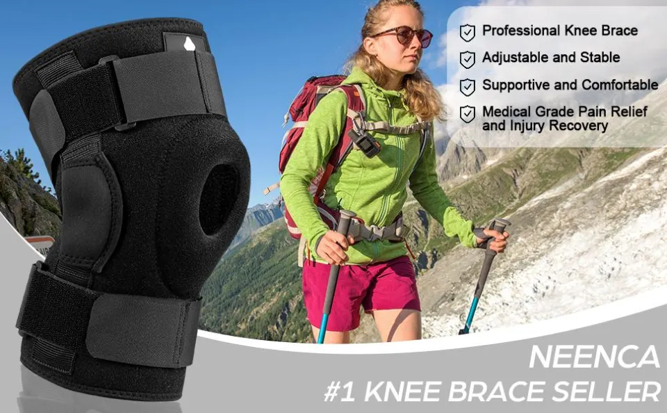 Knee Brace with Dual Metal Side Stabilizers Knee Support