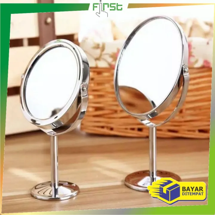 Fh K87 Kaca Cermin Makeup Meja Standing Mirror Cermin 2 Sisi Kaca Rias Make Up Putar Cermin 7600