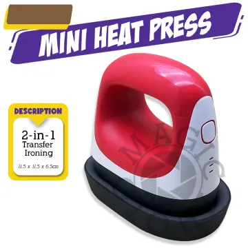 HTVRONT 2nd Gen Portable MINI Heat Press Machine DIY Auto Easy