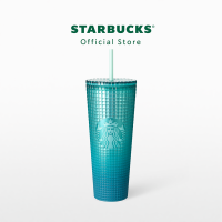 Starbucks Blue Grid Cold Cup 24oz. ทัมเบลอร์สตาร์บัคส์พลาสติก ขนาด 24ออนซ์ A11140135