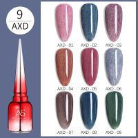 สีทาเล็บเจล ยาทาเล็บเจล ASฝาแหลม สีเจลทาเล็บ (AXD)