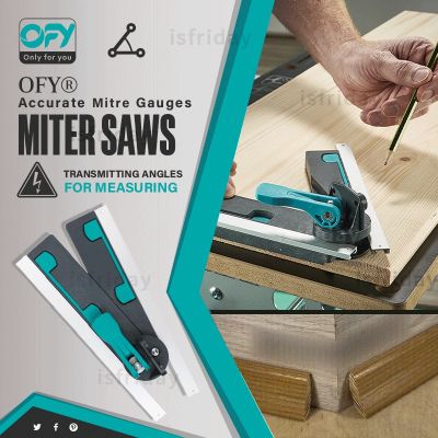 OFY Accurate Mitre Gauges for Mitre Saws Right Angle Ruler Protractor Measuring Tool Corner Measure Angle Ruler for Mitre Saws