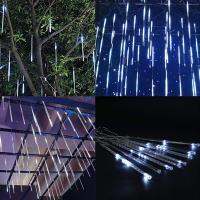 10 Tubes Meteor Shower Rain Led String Lights Street Garlands Christmas Tree Decorations for Outdoor New Year Fairy Garden Light