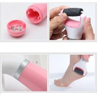 TOBIE Men PedicureBattery Power Foot File Device Electric Foot Grinder Exfoliator Professional Heel Callus Foot Rubbing Heel File Grinding Dead Skin Removal Foot Care ToolMulticolor