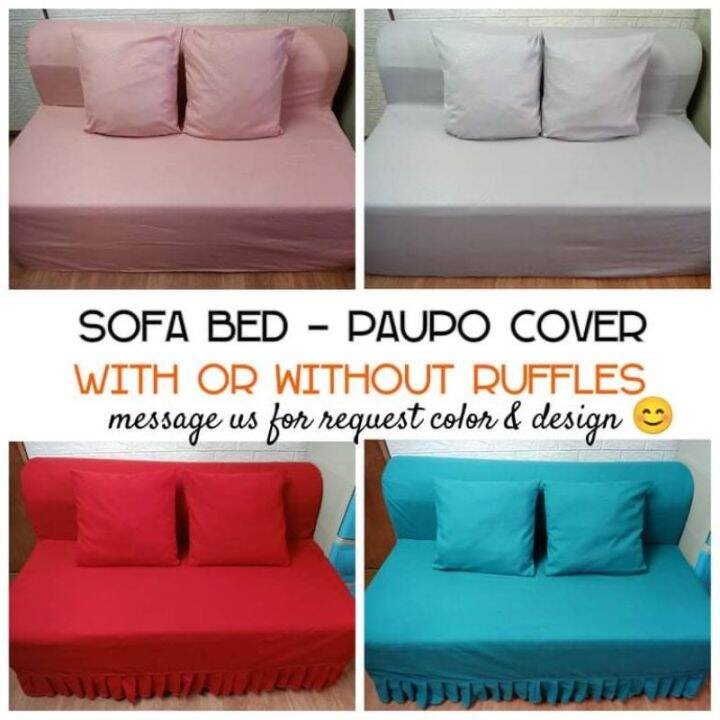 SOFA BED URATEX PAUPO COVER PLAIN DESIGNS Lazada PH