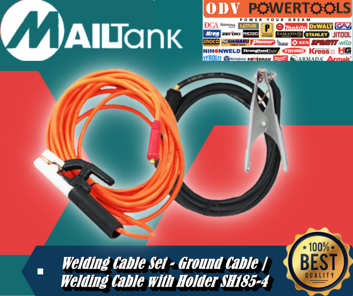 MAILTANK Welding Cable Set 3 Meter Ground Cable + 7 Meter Welding