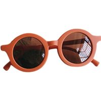 [COD] Korean style baby ins cream childrens round frame sunglasses personality male and female sunscreen sun