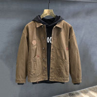 (M ~ 3xl) Ins Tide Brand Coat Male, Spring และ Autumn, แจ็คเก็ตพนักงานคนงานที่หลวม