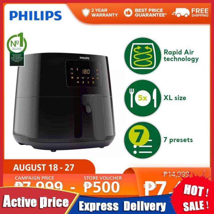 Philips HD9270/91 Digital Air Fryer XL Size Healthy Low Fat Multicooker Fryer 6.2 Liter Lazada PH
