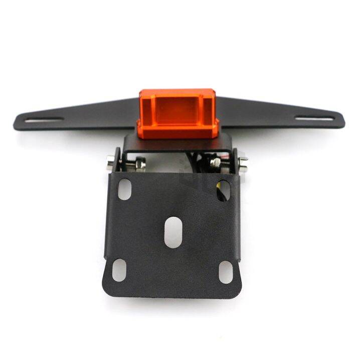 ที่วางป้ายทะเบียนรถจักรยานยนต์-ktm-duke-125-250-390-200-motorcycle-license-number-plate-holder-with-led