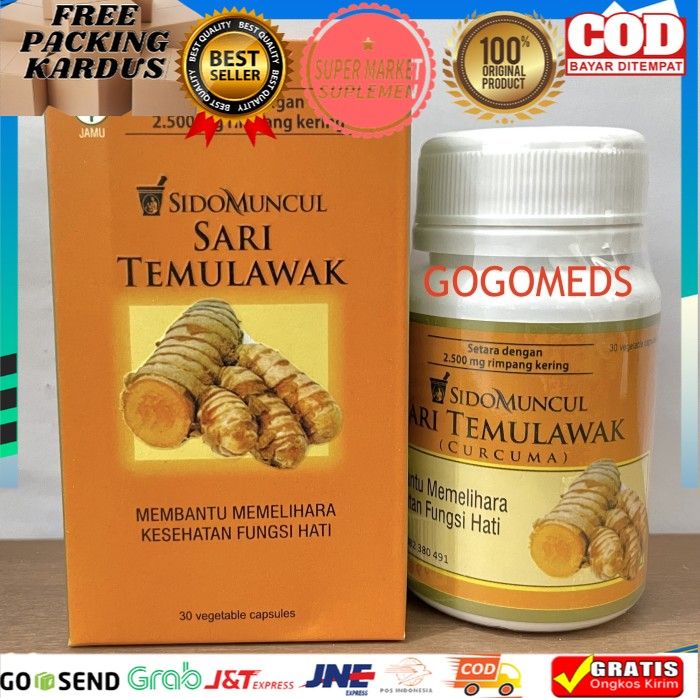 Sidomuncul Sari Temulawak Curcuma Isi 30 Kapsul Lazada Indonesia 0321