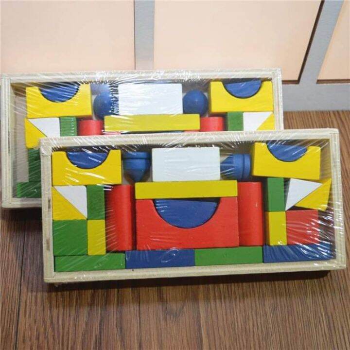 wooden building blocks educational toys 26pcs Lazada PH