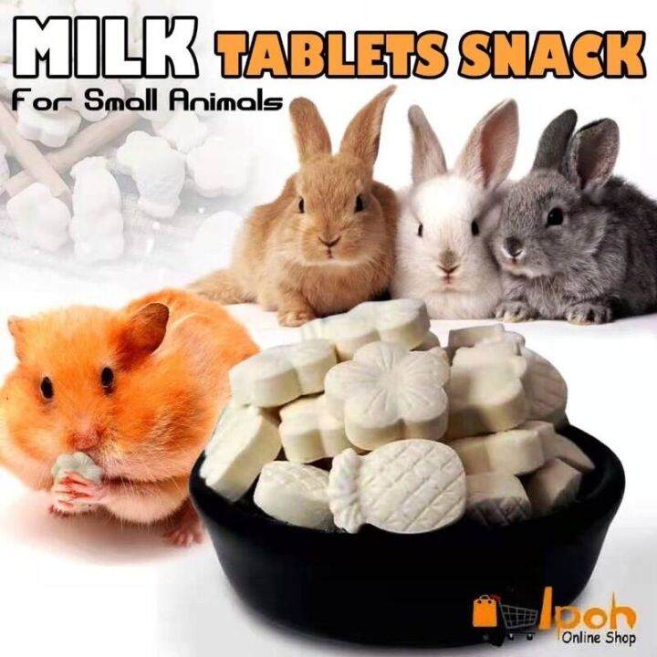 Rabbit snacks Hamster milk tablets 50g, Nutrition cheese grains Bunny ...