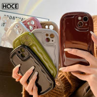 HOCE เคสโทรศัพท์รองรับการกระแทกสบู่คลื่นสีลูกอมย้อนยุคสำหรับ iPhone 14 13 12 11 Pro Max 14Plus X XR XS MAX ฝาหลังนิ่มกันกระแทก