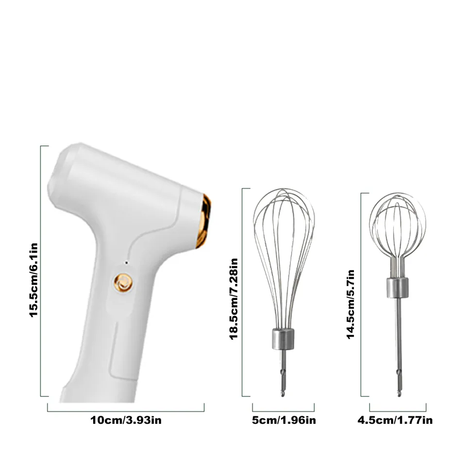 Egg Beater Whisk, Wireless Electric Multi-speed Control Rechargeable  Batteries Balloon Whisk for Eggs, Milkshake Cream, Butter, Baby Food  Fruits