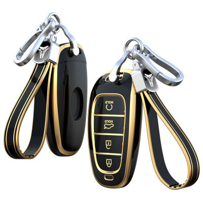 ชุดกุญแจรถสำหรับ Sonata Hyundai Tucson L ชุดที่สำคัญ 5 กุญแจ tpu กระเป๋ากุญแจพนมเปญ