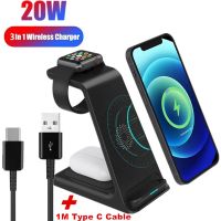 ❉❈❖ 3 In 1 Wireless Charger Stand For iPhone 14 13 12 11 XR 8 Apple Watch Qi Fast Charging Dock Station for Airpods Pro IWatch 8 7 6