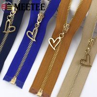 ✺∈ 4Pcs 3 Metal Zippers 15-70cm Auto Lock Zipper For Sewing Bags Purse Down Decoration Zips Repair Kit DIY Garment Accessories