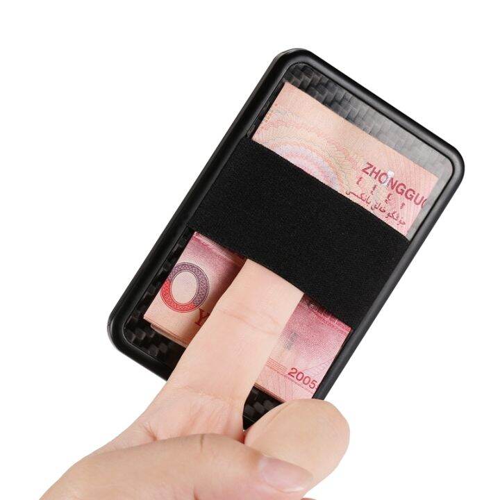 layor-wallet-2020บางต่อต้านผู้ถือบัตรด้านข้าง-rfid-ปิดกั้นคาร์บอนไฟเบอร์สไลด์กระเป๋าสตางค์สำหรับผู้ชายผู้หญิงชายหญิงบัตรกรณีเงินกระเป๋า