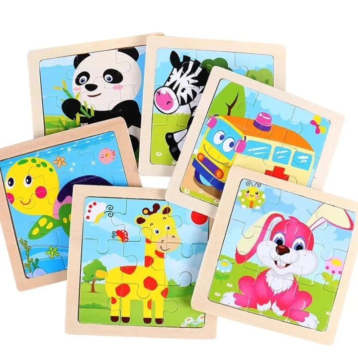 Wooden Cartoon Jigsaw Puzzle for Kids | Lazada PH