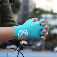 hotx【DT】 Fingerless Gloves Breathable Lycra Fabric Anti-slip Mitens MTB Road Short Cycling Outdoor