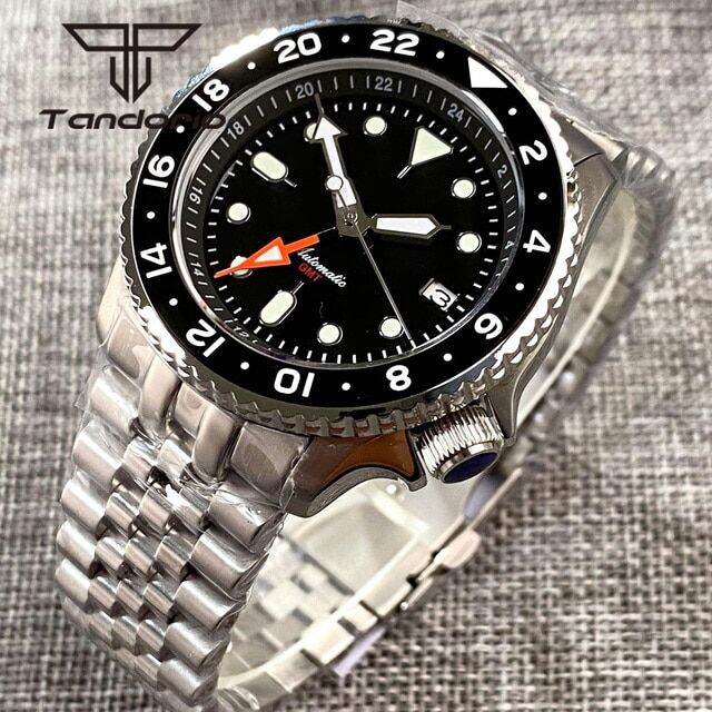 Orologio BLIGER Nuovo NH34A GMT Mano Verde Luminoso Fit NH34 - Foto 7