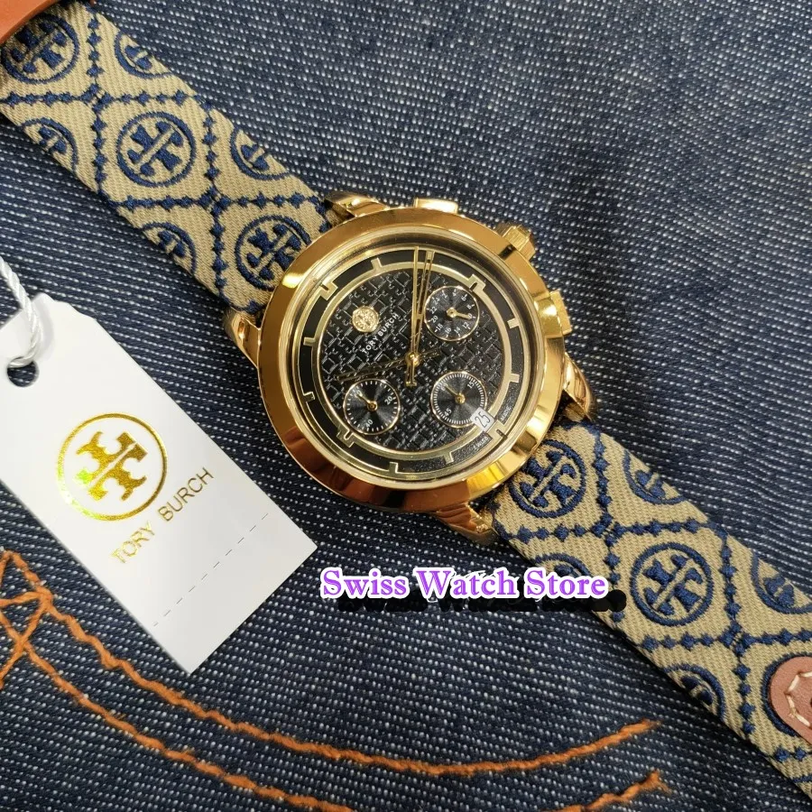 Mega Sale !!! Jam Tangan Wanita Keren Tory Burch TBW1035 Fullset