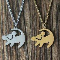 Lion King เครื่องประดับสร้อยคอสแตนเลส Simba จำได้ว่าคุณเป็นใคร Choker ตัวอักษรของขวัญเครื่องประดับแฟชั่นโซ่ยาวผู้หญิง