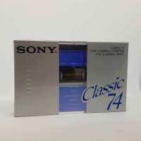 เทปคาสเซ็ทม้วนเปล่า Sony Cassette Tape Classic 74 TYPEⅠ（NORMAL）POSITION FOR CLASSICAL MUSIC vintage audio cassette tape ของใหม่ซีล