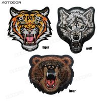 【YF】∋  Russian Wolf Tiger Russia Emblem Embroidery Badge Embroidered Appliques