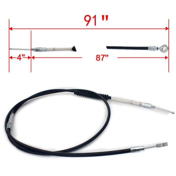 Tarazon 91" PVC Clutch Cable For Harley Dyna Fatboy Road King Glide