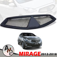 กระจังหน้า หน้ากระจัง ตาข่าย รุ่น MITSUBISHI MIRAGE ( มิตซูบิชิ มิราจ ) G4 ปี 2012 - 2018 สีดำด้าน 1 ชิ้น