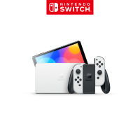 [Nintendo Official Store] Nintendo Switch - OLED model with White Joy-Con (เครื่องเล่นเกมและจอยคอน )