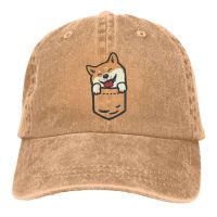 2023 New Fashion Cute Shiba Inu Owner Dog In Your Pocket Dog Lover Giftnew Fashion Cowboy Cap Casual Baseball Cap Outdoor Fishing Sun Hat Mens And Womens Adjustable Unisex Golf Hats Washed Caps