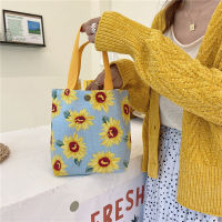 [Spot] 06171 Hipster Portable Lunch Bag Female Mini Small Cloth Tote Leisure Lunch Mummy Bag