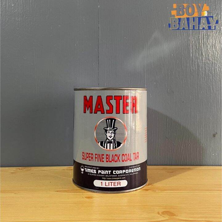 Master Super Fine Black Coal Tar 1 Liter Lazada PH