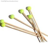 ▧❀❒ Free Shipping Party Supplies Disposable Tableware 120mm Cocktail Tennis Ball Bamboo Pick Gold Pearl Skewer 100/Pack