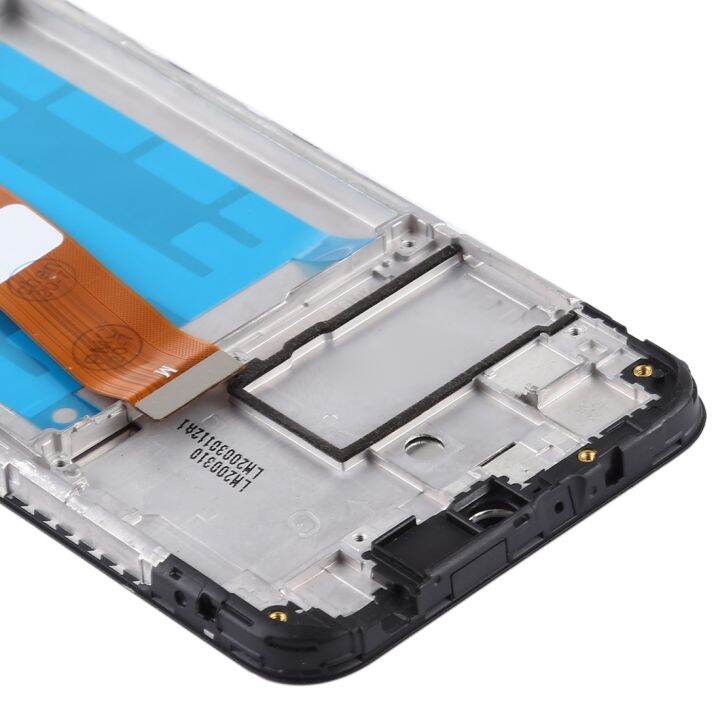 หน้าจอ-lcd-ของ-oem-สำหรับ-samsung-galaxy-a01ประกอบครบชุดพร้อมกรอบ-digitizer-สายเคเบิลงอได้แคบ-สีดำ-ห้างสรรพสินค้า-hua-jia-kang