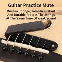 Professional Guitar Silencer Mute Pad Folk Acoustic Practice Musical Muffler Built-in Soft Sound Sponge Guitar Parts