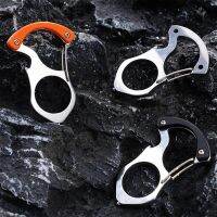 ◘ Car Key Chain Self-protection Hook Multi Functional Lock Self Chain Car Tiger Protection Quick Safety 1pcs Finger Hook Key I9V5