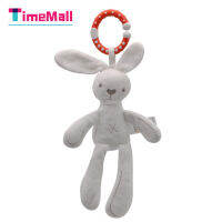 Timemall Mqmqs Pdpdpds หมีกระต่ายตุ๊กตาตุ๊กตาที่มี Bulid-In ลมตีระฆังเด็กการงอกของฟันของเล่นบรรเทานอนสหายตุ๊กตา