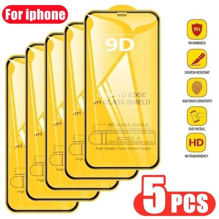 5pcs-9d-protective-glass-screen-protector-for-iphone-14-13-12-11-pro-max-mini-7-8-plus-tempered-glass-for-iphone-11-x-xr-xs-max