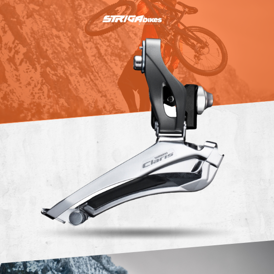 Dérailleur Avant Shimano Claris FD-R2000 8 Vitesses - Double, Fixation Braze-on - Pour Vélo De Route