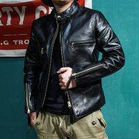 quality high 2023 new genuine luxury brand real J100 motor rider geunuine jacket.Asian size 1.3mm full grain horsehide coat.Luxu