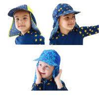 【CW】 Hat Hats Quick-drying Caps Ear Ultraviolet-proof Beach Cap Baby Outdoor Kids Boy